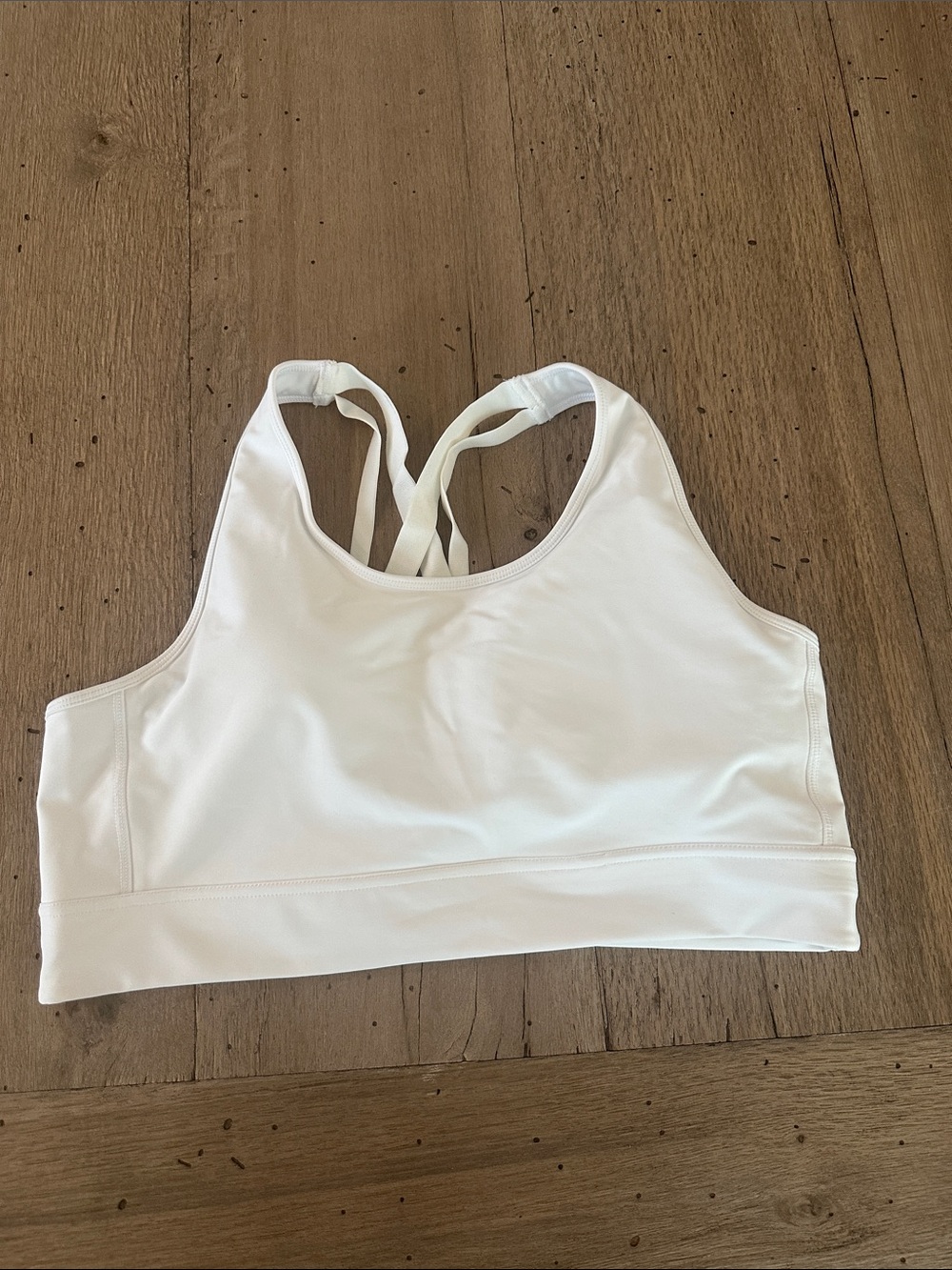 DSG White Strappy Sports Bra